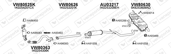 Échappement VENEPORTE 800723