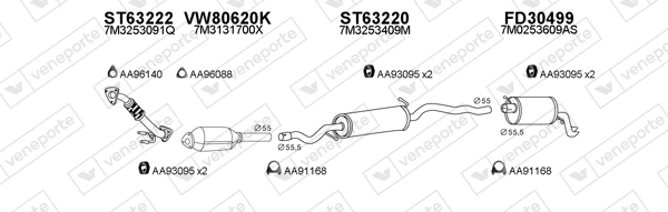 Échappement VENEPORTE 800374