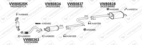 Échappement VENEPORTE 800767