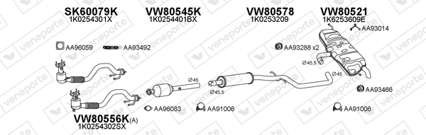 Échappement VENEPORTE 800282