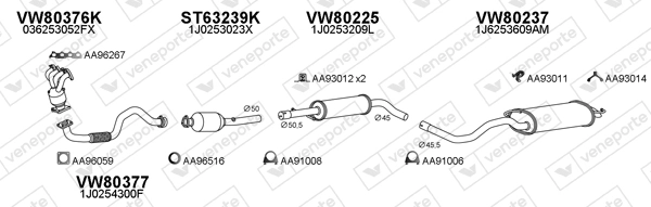 Échappement VENEPORTE 800462