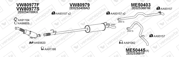 Échappement VENEPORTE 800918
