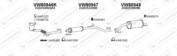 Échappement VENEPORTE 800865
