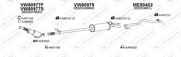 Échappement VENEPORTE 800914