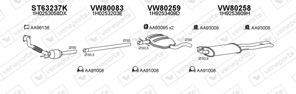 Échappement VENEPORTE 800399