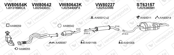Échappement VENEPORTE 800390