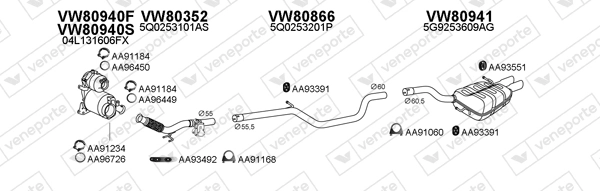 Échappement VENEPORTE 800860