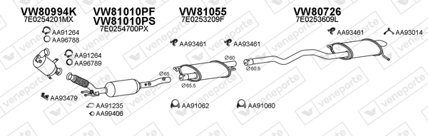 Échappement VENEPORTE 800992