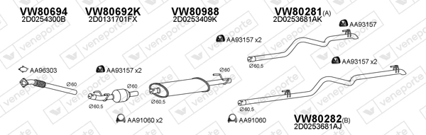 Échappement VENEPORTE 800955