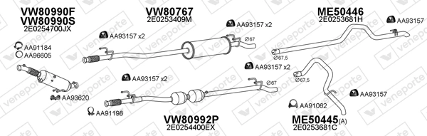 Échappement VENEPORTE 800973
