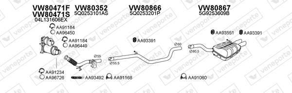 Échappement VENEPORTE 800798