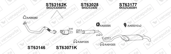 Échappement VENEPORTE 800263