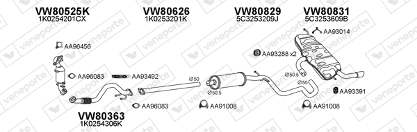 Échappement VENEPORTE 800763