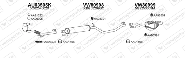 Échappement VENEPORTE 800976