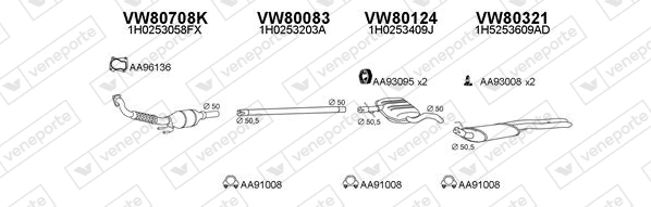 Échappement VENEPORTE 800455