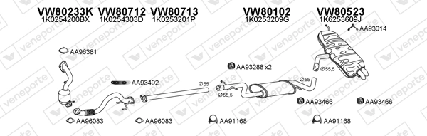 Échappement VENEPORTE 800284