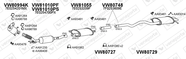 Échappement VENEPORTE 800987