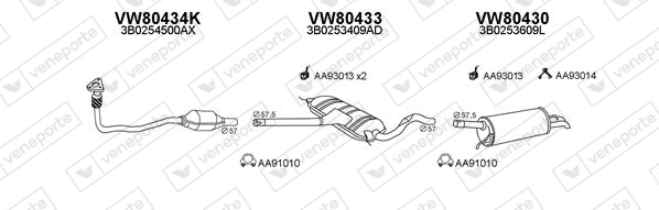 Échappement VENEPORTE 800377