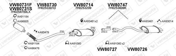 Échappement VENEPORTE 800500