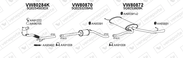 Échappement VENEPORTE 800898