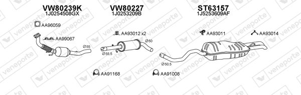 Échappement VENEPORTE 800939