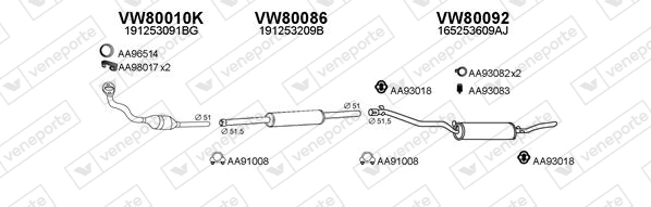 Échappement VENEPORTE 800515