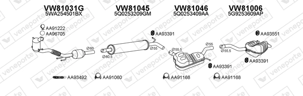 Échappement VENEPORTE 801014
