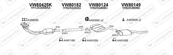 Échappement VENEPORTE 800406