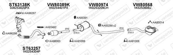Échappement VENEPORTE 800933
