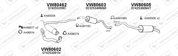 Échappement VENEPORTE 800352