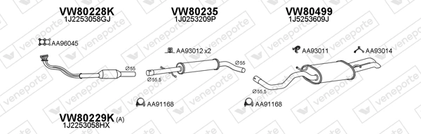 Échappement VENEPORTE 800478