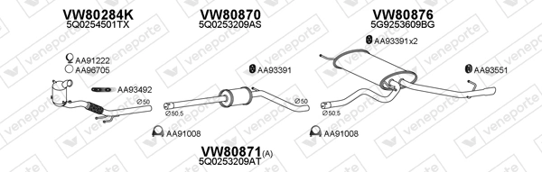 Échappement VENEPORTE 800810