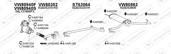 Échappement VENEPORTE 800858
