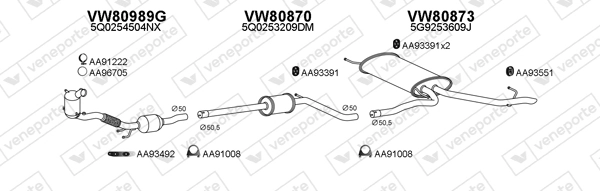 Échappement VENEPORTE 800966