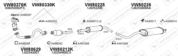 Échappement VENEPORTE 800355