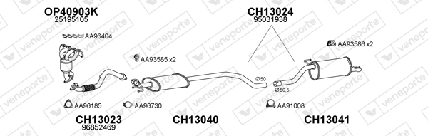 Échappement VENEPORTE 130013