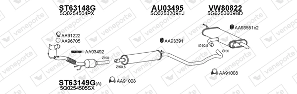 Échappement VENEPORTE 800968
