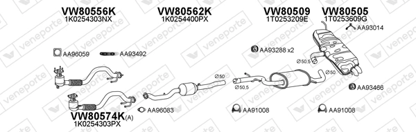 Échappement VENEPORTE 800946