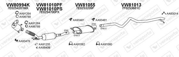 Échappement VENEPORTE 800990