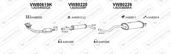Échappement VENEPORTE 800375