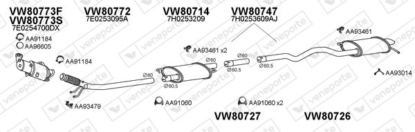 Échappement VENEPORTE 800699