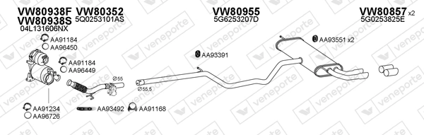 Échappement VENEPORTE 800877