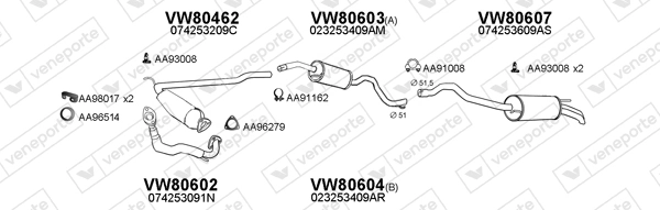 Échappement VENEPORTE 800351
