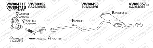 Échappement VENEPORTE 800718