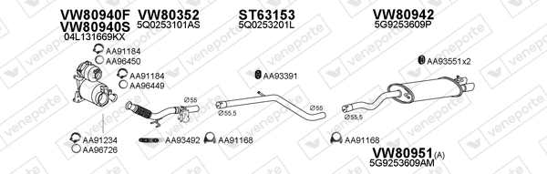Échappement VENEPORTE 800871
