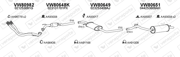 Échappement VENEPORTE 800950