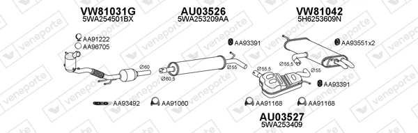 Échappement VENEPORTE 801012