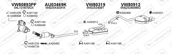 Échappement VENEPORTE 800825