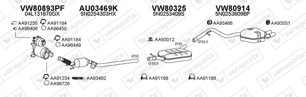 Échappement VENEPORTE 800824