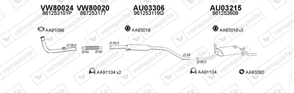 Échappement VENEPORTE 800267